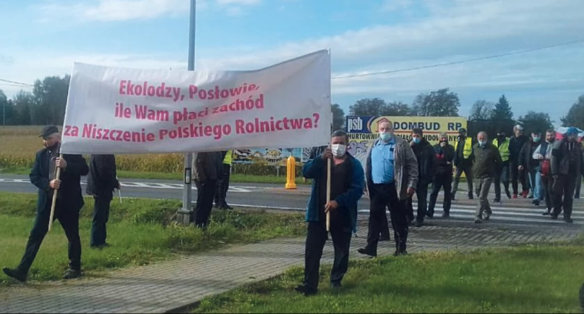 W Lipnicy już w przeszłości odbywały się strajki rolników z regionu, na zdj. akcja z 2020 roku