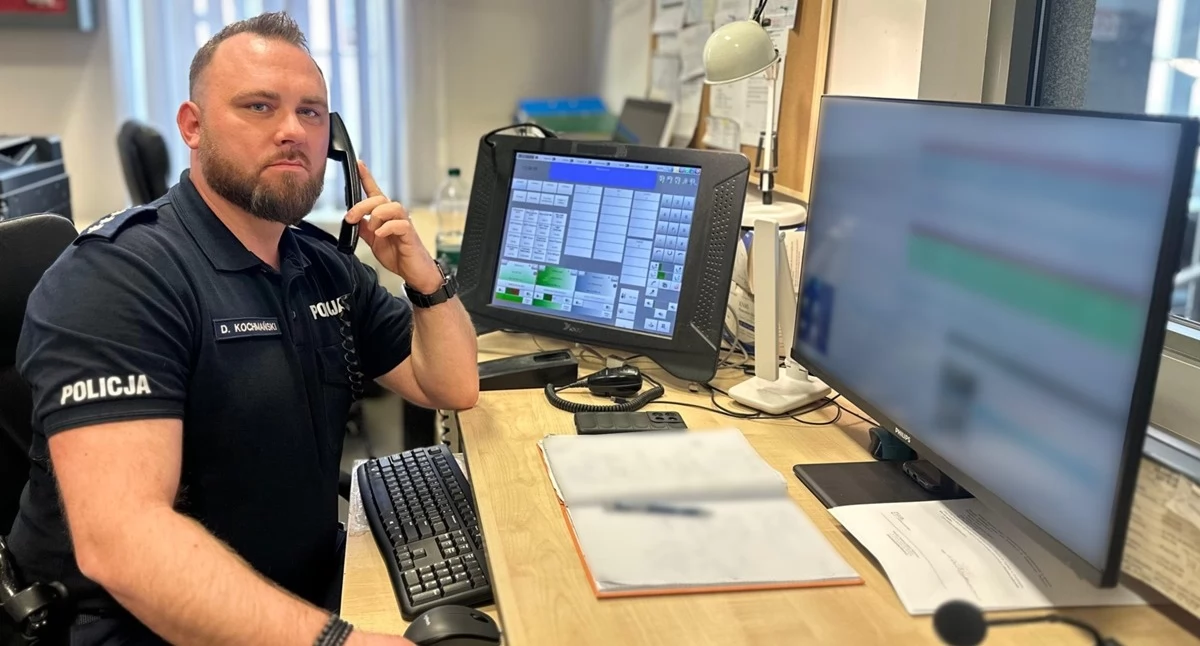 Kronika kryminalna, Policjant uratował latka Znalazł lesie - zdjęcie, fotografia