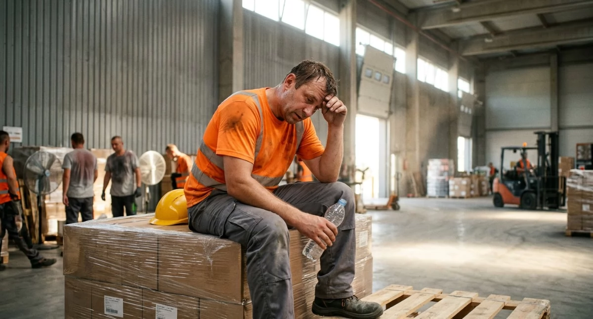 Interwencje, Skarżą pracę upale - zdjęcie, fotografia