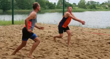 Plażówka w mżawce