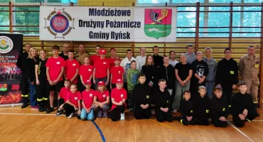 Rywalizacja młodych strażaków